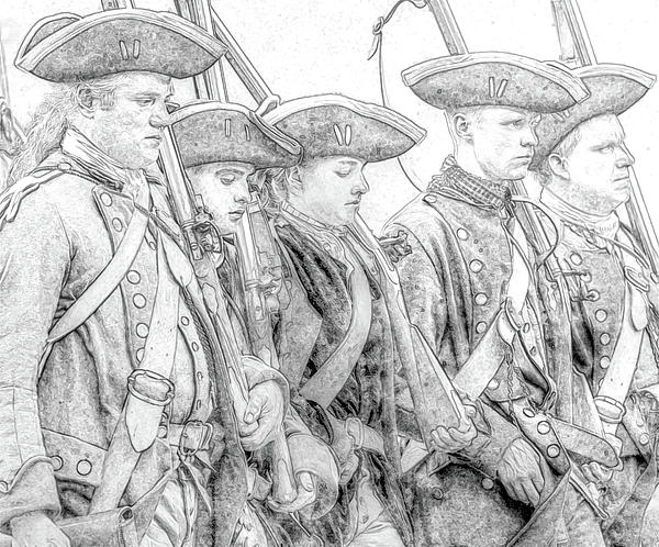 british soldiers revolutionary war marching