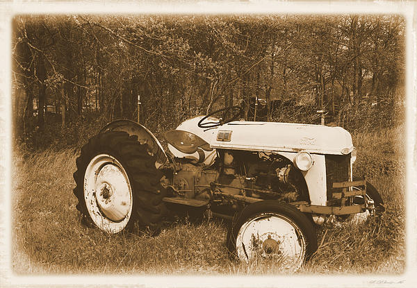 Antique ford print tractor #4