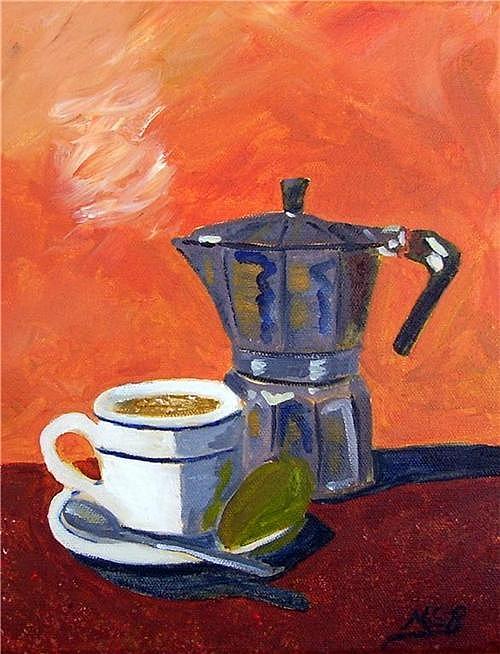 Cafecito Coffee Mug Cuban Espresso Watercolor