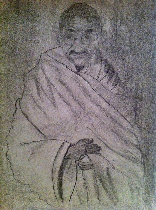 Drawing for Gandhi Jayanti | Curious Times