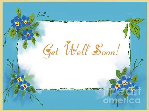 GET WELL SOON GREETING CARD