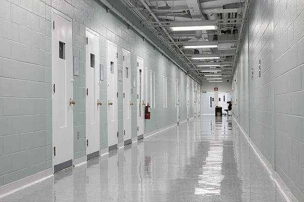 Hallway And Prison Cells Observation Print by Roberto Westbrook