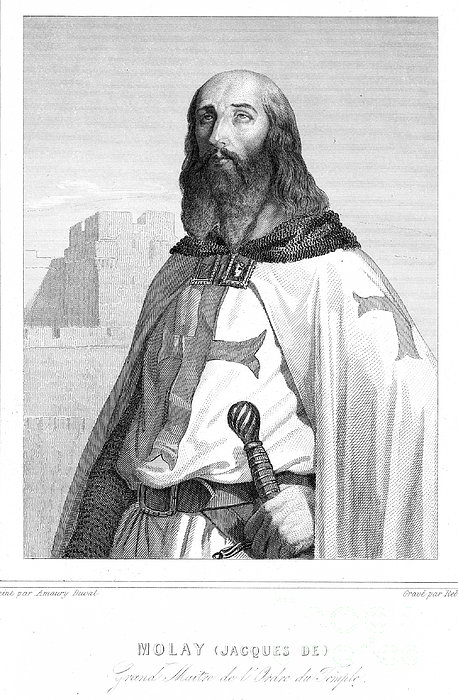 JACQUES DE MOLAY, KNIGHTS TEMPLAR GRAND MASTER Greeting Card for