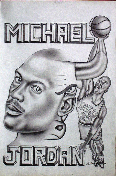 Black and white michael jordan | Greeting Card