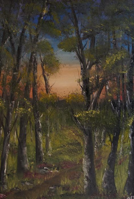 Mary DeLawder - Path into forest