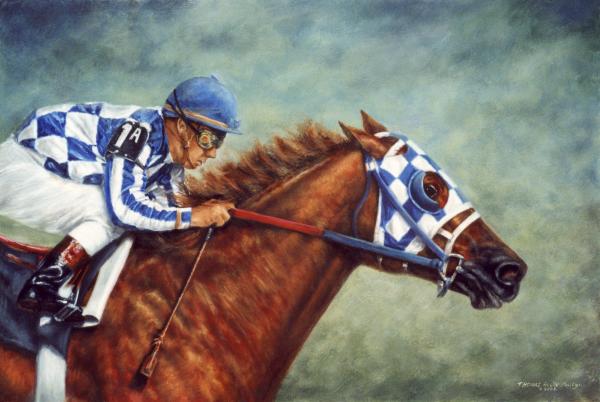 Secretariat -turcotte Up Painting - Secretariat -turcotte Up Fine Art Print