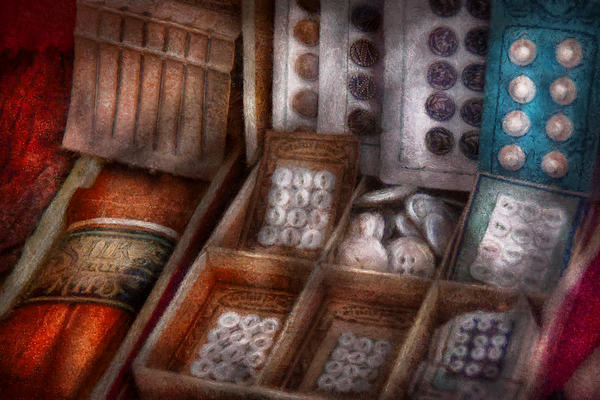 Sewing - Buttons - Bunch of Buttons Photograph by Mike Savad - Fine Art  America