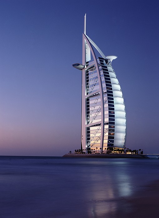 The Burj Al-arab Or Arabian Tower At by Axiom Photographic