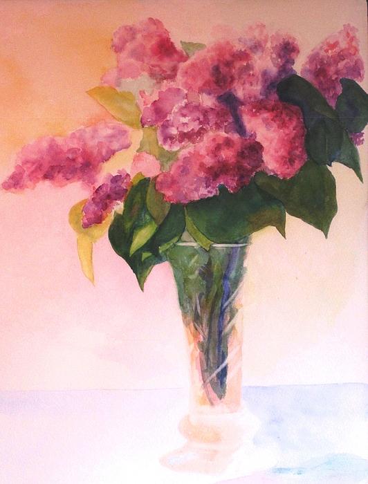 Holly Banks - Vase of Lilacs