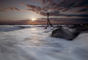  Dinas Dinlle spring sunset Photograph by B Cash