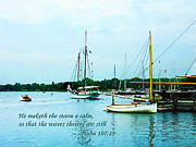  Psalm 107-29 He maketh the storm a calm Photograph by Susan Savad