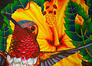  Rufous Hummingbird - Exotic Bird Painting by Daniel Jean-Baptiste