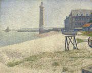 The Lighthouse at Honfleur Painting by Georges Pierre Seurat