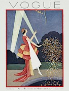 A Vintage Vogue Magazine Cover Of A Woman #1 Photograph by George Wolfe Plank