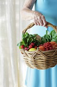 Basket Of Fresh Fruit And Vegetables #1 Photograph by Science Photo Library