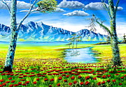 Before the Mountains #1 Painting by Evans Yegon