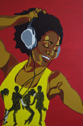Blame It On The Boogie #2 Painting by Rachel Natalie Rawlins