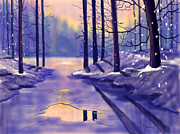 Breaking Ice #1 Painting by Glenn Marshall