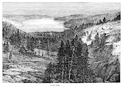 California Donner Lake #1 Painting by Granger California Donner Lake #1 Painting by Granger
