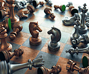 Chess Pieces On Chess Board #1 Photograph by Science Photo Library