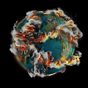 Doomsday Volcanoes #1 Photograph by Science Photo Library