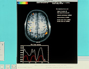 Eeg Of Brain Activity During Mathematical Thought #1 Photograph by Science Photo Library