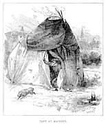 England Gypsy Camp, 1880 #1 Painting by Granger