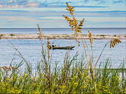 Fishing in Pawleys Island Inlet Photograph by Mike Covington