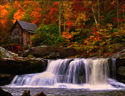 Glade Creek grist mill #1 Digital Art by Flees Photos