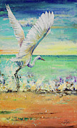 Great Egret I #1 Painting by Patricia Pinto Great Egret I #1 Painting by Patricia Pinto