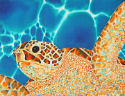 Green Sea Turtle #4 Painting by Daniel Jean-Baptiste