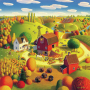 Harvest Bounty Painting by Robin Moline