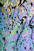 Interference Pattern Of Oil On Water #1 Photograph by Science Photo Library
