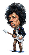 Jimi Hendrix #1 Painting by Art  