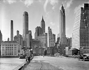 Manhattan Skyline, 1936 Photograph by Berenice Abbott