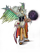 Pelusis God of Law and Order #1 Painting by Shawn Dall