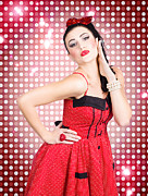 Portrait of disco party dancing girl Photograph by Jorgo Photography