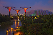 Singapore Garden By The Sea Towers #1 Photograph by Jaynes Gallery