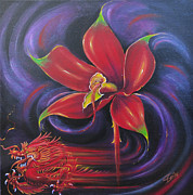 Snap Dragon Painting by Artificium -