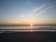 Sun Sits on the Horizon #1 Photograph by Robert Banach