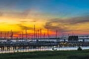 Sunset Over Charleston Harbor #1 Photograph by Dale Powell Sunset Over Charleston Harbor #1 Photograph by Dale Powell
