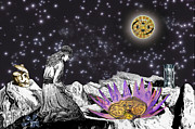 The Clock's Petals Open Digital Art by Lisa Yount