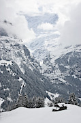 View Of Snow-covered Alpine Huts #1 Photograph by Henry Georgi