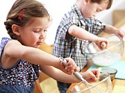 Young Children Baking #1 Photograph by Science Photo Library