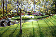 12th at Augusta National Painting by Raymond Sipos