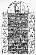 Gravestone 18th Century #15 Painting by Granger