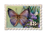18 Cent Butterfly Stamp Painting by Amy Kirkpatrick