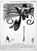 1868 Punch Cartoon Of Mammoth Nightmare Photograph by Science Photo Library
