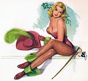 1950's Vintage Pin Up Girl Photograph by Action