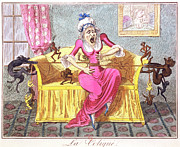 19th Century Caricature Of A Woman With Colic. Photograph by Science Photo Library